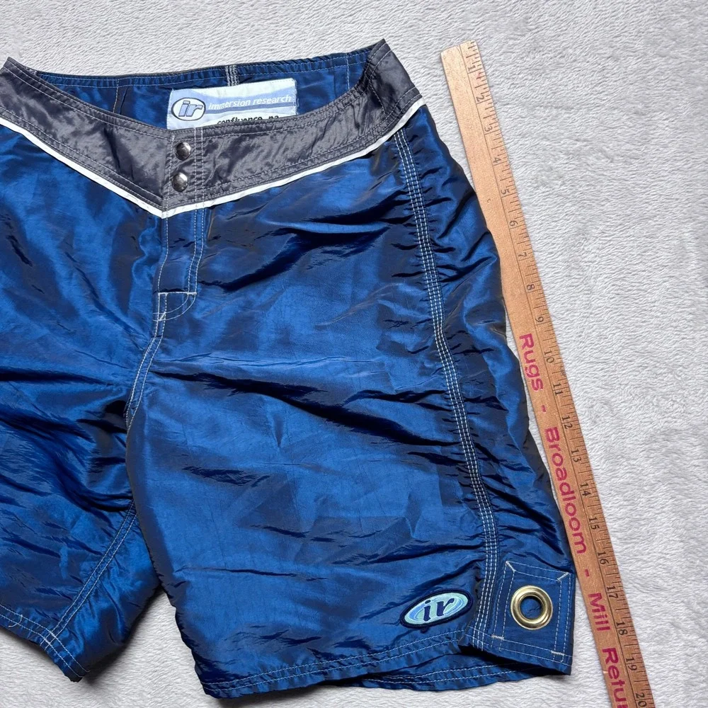 Immersion Research Board Shorts Mens 32 Technical Blue Grey Surf EUC